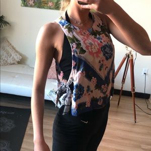 Floral Free People Crop Top